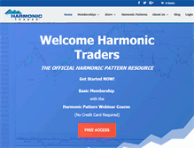 Tablet Screenshot of harmonictrader.com